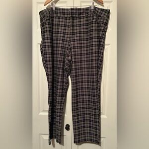 Torrid Black and White Plaid Pants